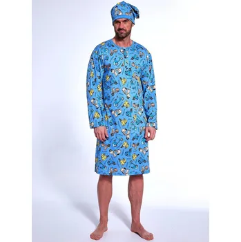 Pánské tričko Cornette pánské tričko s dlouhým rukávem modré, modrá L i384_64036345