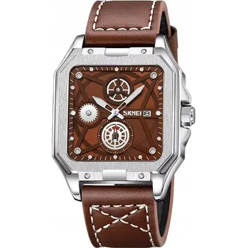 Hodinky Pánské hodinky SKMEI skm.193301a.mn analogový kožený řemínek datumovka