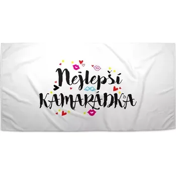 Osuška Sablio Ručník Nejlepší kamarádka - 50x100 cm