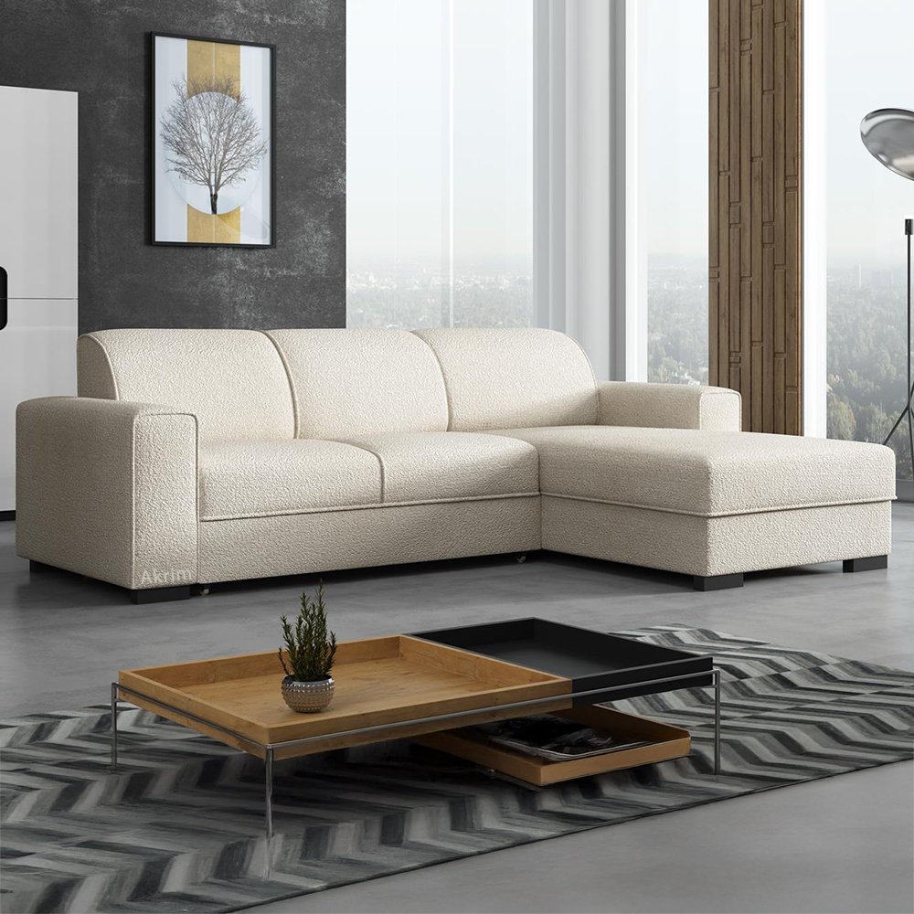 Sedací souprava LUIS | 260x182 cm | rozkládací + úložný prostor | VÝBĚR TKANIN