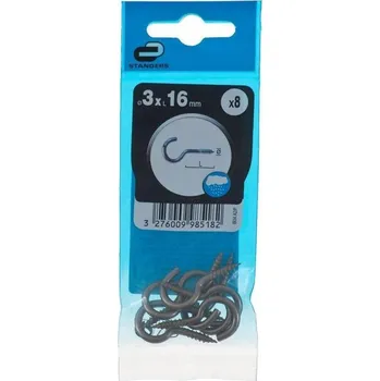 Vrták Otevřený hák 3x16mm 8 ks pro upevnění/montáž