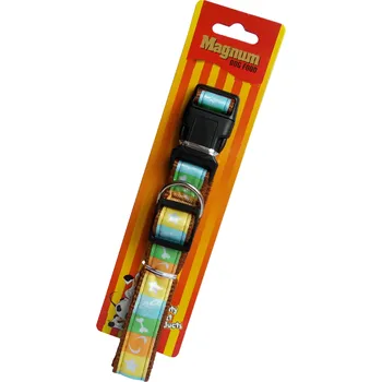 Vodítko pro psa Obojek pro psy žlutý 25mm x 45-70cm