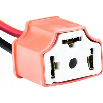 Autožárovka PORCELÁNOVÁ PATICE ŽÁROVKY H4 S KABELEM