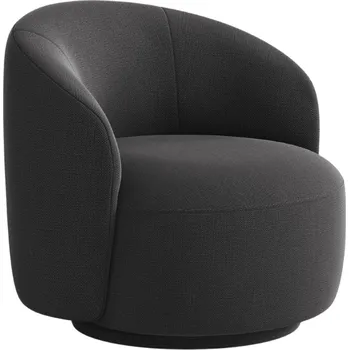 Křeslo Micadoni Tmavě šedé otočné křeslo Letizia