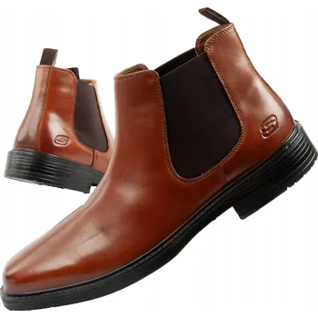 Pánská zimní obuv Pánské kotníkové boty Skechers Miller-Boris vel.44 elegantní kožené