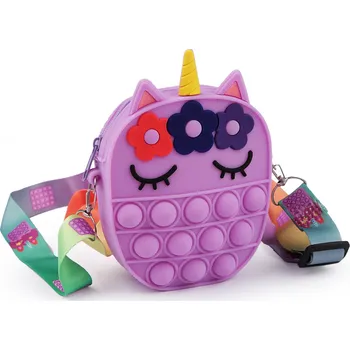 Kabelka Dětská kabelka / pouzdro jednorožec, střední, 4 fialová sv.