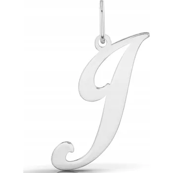 Přívěsek STŘÍBRNÝ PŘÍVĚSEK NA ŘETÍZEK PŘÍVĚSEK PÍSMENO J ZDOBENÝ 925 PÍSMENO