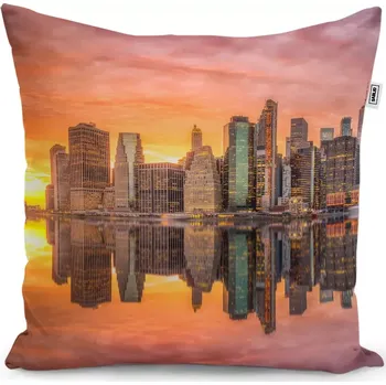 Polštář Sablio Polštář New York Západ slunce - 50x50 cm