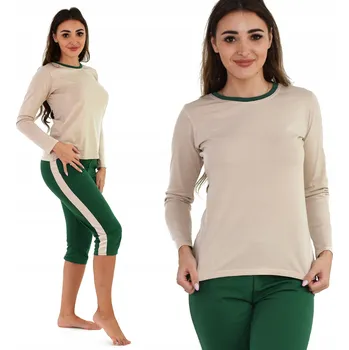 Dámské noční prádlo Born2rest dámské pyžamo bavlna zelené, velikost XS