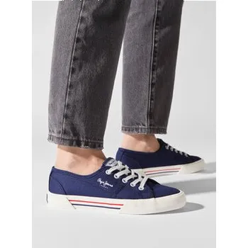 Dámské tenisky Pepe Jeans Tenisky Brady W Basic PLS31287 Tmavomodrá 37