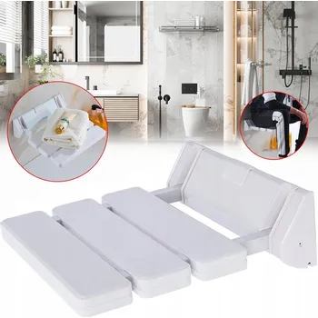 Koupelnové sedátko SKLÁDACÍ SPRCHOVÉ SEDÁTKO K MONTÁŽI NA ZEĎ, SPRCHOVÁ STOLIČKA