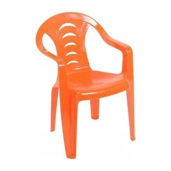 Zahradní židle Ołer plast oranžová