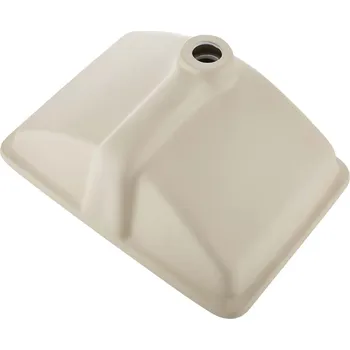 Umyvadlo Vevor Umyvadlo pod desku 530×375 mm, obdélníkové keramické bílé s přepadem