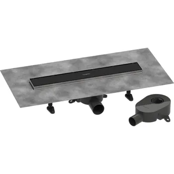 Odvodňovací žlab Hansgrohe RainDrain Go odtokový žlábek 50 cm černá 56270670