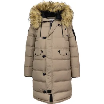 Dámská móda PitBull West Coast - dámská zimní bunda QUEENSTON tmavě písková M