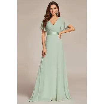 Dámské šaty EVER PRETTY Družičkovské Šaty EDITH zelenkavé Barva: Světle zelená, Velikost: 36