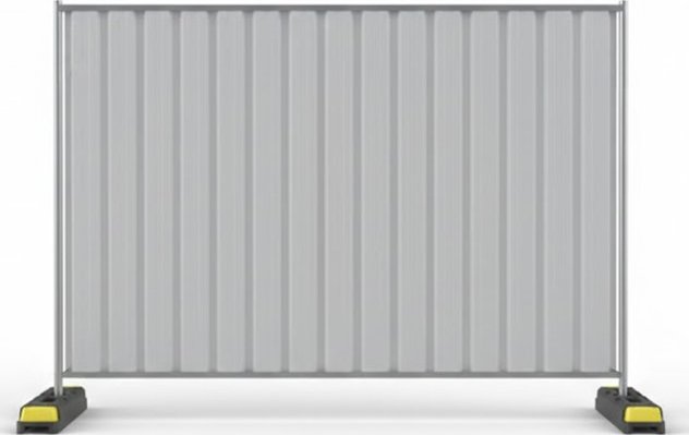 Mobilní plotový panel B2 pozinkovaný | 2300 × 2000 mm | plechová výplň