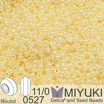 Korálek Korálky Miyuki Round 11/0. Barva 0527 Butter Cream Ceylon. Balení 5g.