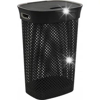 Koš na prádlo Koš na prádlo Purl 60 l šedý tmavý