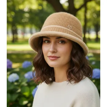 Klobouk Agrafka klobouk bucket hnědý velikost 57