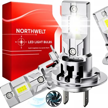 Povinná bezpečnostní výbava ŽÁROVKY H7 LED Homologace XENON BÍLÉ RETROFIT CANBUS WHITE VÝKONNÉ 90W 2ks