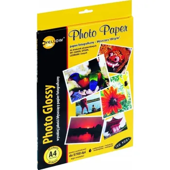 Kancelářský papír Foto papír YELLOW ONE A4 180g A20 lesklý (4G1