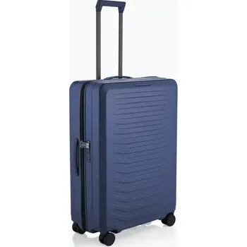 PORSCHE DESIGN Roadster Hardcase Trolley L Kufr cestovní zavazadlo lehké skořepinové TSA modré matné (Lehký velký kufr s tvrdou skořepinou, rozšiřitelným objemem, TSA zámkem, hladkými kolečky a ergonomickou teleskopickou rukojetí s více zarážkami.)