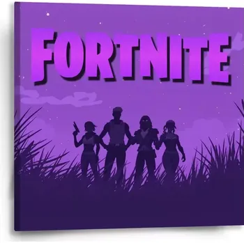 Obraz Sablio Obraz FORTNITE Fialová silueta - 50x50 cm