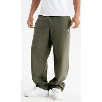 PÁNSKÉ TEPLÁKY BAGGY ŠIROKÉ Jigga VÝŠIVKA Malé logo STAHOVACÍ KHAKI L