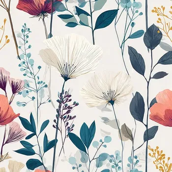 Počesaná teplákovina Takoy 300g křehkost květin Valerie