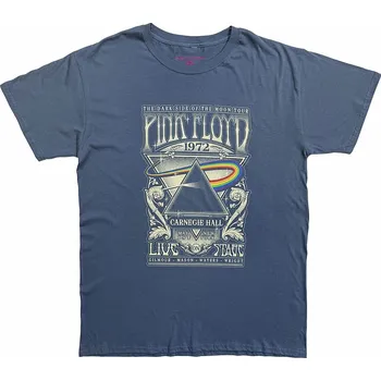 Pánské tričko Pink Floyd tričko, Carnegie Hall Poster Denim Blue, pánské XXL