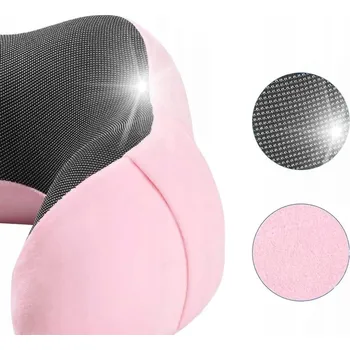 Polštář POHODLNÝ POLŠTÁŘ POLŠTÁŘ NA KRK DO LETADLA , AUTA, Z PAMĚŤOVÉ PĚNY