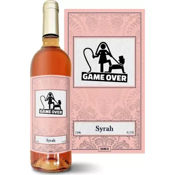 Víno Sablio Růžové víno Game over: 0,75 l