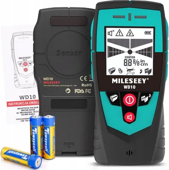 Bezpečnostní detektor Detektor dřeva, detektor kovu, detektor kabelů Mileseey WD10