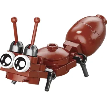 ostatní stavebnice Stavebnice hnědý mravenec 7,5 x 4 x 2,3 cm 26 dílků Roztomilý mini hmyz s velkýma očima Barevný model pro dekoraci a kreativní tvoření