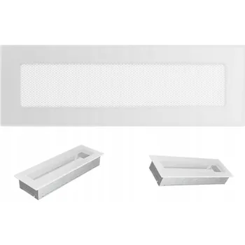 Krbová kamna Mřížka 11x32 bílá 32B