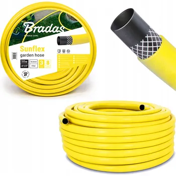 Zahradní hadice Sací zahradní hadice Bradas žlutá 3vrstvá 50 m 13 mm
