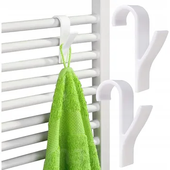 Věšák Háček bez vrtání Springos bílý