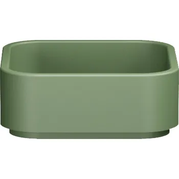 Umyvadlo Kerasan HAKO keramické umyvadlo na desku 40x40cm, verde mat