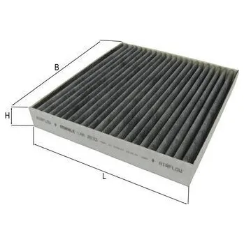 Ventilátor topení a klimatizace Filtr, vzduch v interiéru KNECHT LAK 2033