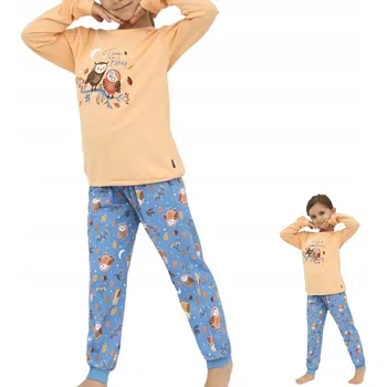 Cornette Dívčí pyžamo s dlouhým rukávem Owls2 977/176 98/104