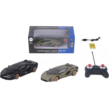 RC model auta Mamido Auto na dálkové ovládání LAMBORGHINI SIAN FKP 37 R/C 1:24 černé