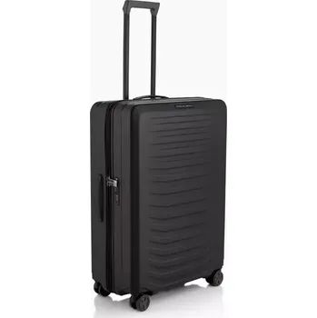 PORSCHE DESIGN Roadster Hardcase Trolley L Kufr cestovní zavazadlo lehké skořepinové TSA černé matné (Lehký velký kufr s tvrdou skořepinou, rozšiřitelným objemem, TSA zámkem, hladkými kolečky a ergonomickou teleskopickou rukojetí s více zarážkami.)