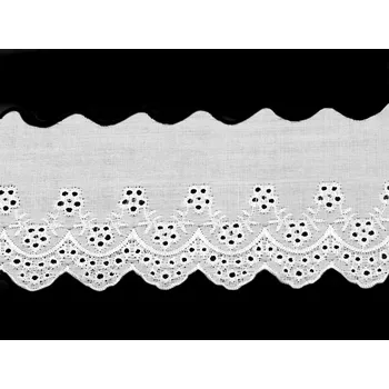 Madeira - štykování šíře 75 mm Balení: 1 m, Varianta: bílá - 8596475303941