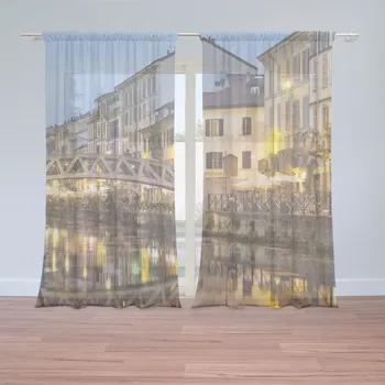 Záclona Sablio Záclony Město: 2ks 150x250cm