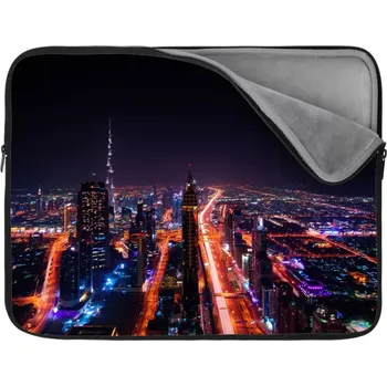 pouzdro na notebook Sablio Obal na notebook Rozsvícené město - 17"