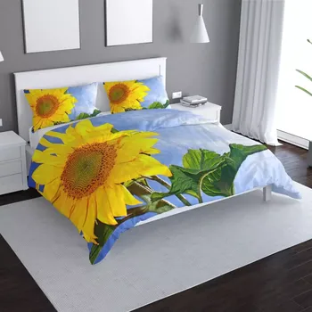 Povlečení Sablio Povlečení Slunečnice 2 - 140x220 / 90x70