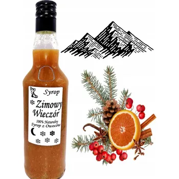 Sirup Podhalí Zimní Sirup Večerní Pomeranče s Kořením 500 ml