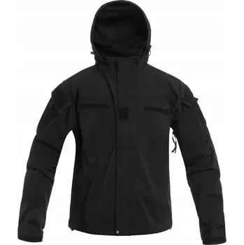 Pánská softshellová bunda Voděodolná bunda s kapucí MFH US Softshell Level 5 - černá 3XL