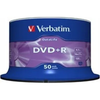 Optické médium DVD médium Verbatim DVD+R 4,7 GB 50 ks